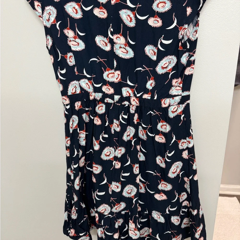 Floral Wrap Dress with Ruffle Hem - Picture 4 of 6